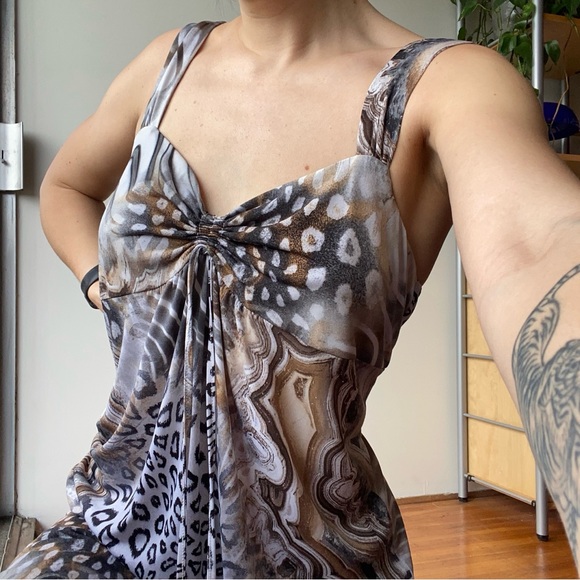 Lana Lee Y2K animal print maxi dress - made in Canada - Picture 2 of 7